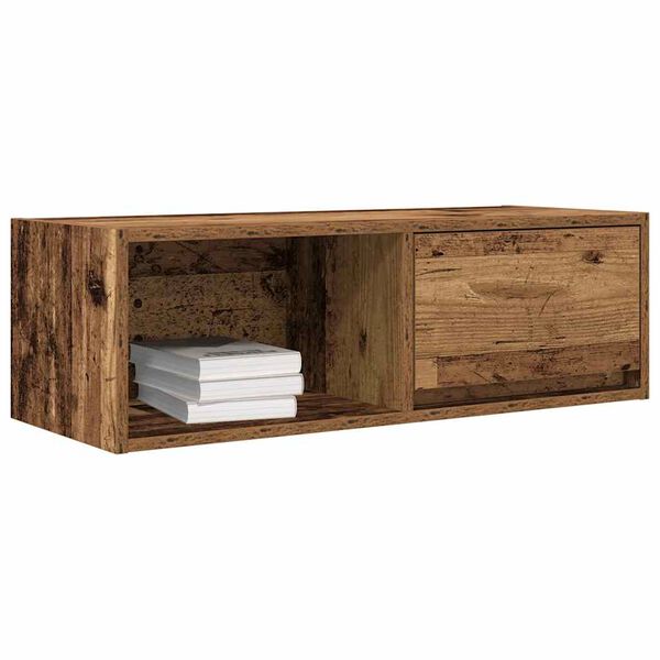 vidaXL TV Cabinet Old Wood 80x31x25.5 cm Engineered Wood