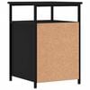 vidaXL Bedside Cabinet Black 40x42x60 cm Engineered Wood