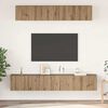 vidaXL TV Cabinet Set Wall-mounted 5 pcs Artisan Oak Engineered Wood