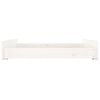 vidaXL Bed Drawers 2 pcs White Solid Wood Pine