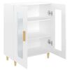 vidaXL Sideboard High Gloss White 69.5x34x90 cm Engineered Wood