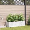 vidaXL Garden Planter 3 pcs White Plastic