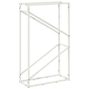 vidaXL Firewood Rack White 60x25x100 cm Cold-rolled steel