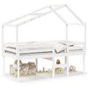 vidaXL High Sleeper Bed without Mattress White 80x200 cm