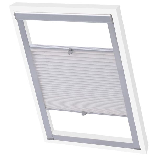 vidaXL Pleated Blinds White C02