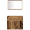 vidaXL Bathroom Furniture Set 3 pcs Old Wood 60 x 38.5 x 46 cm