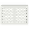 vidaXL Air Conditioner Cover White 90 x 40 x 60 cm Steel