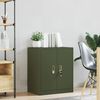 vidaXL Storage Cabinet Olive Green 60 x 40 x 70 cm Steel