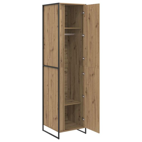 vidaXL Warderobe 2 pcs Artisian Oak 50 x 50 x 200 cm Engineered Wood