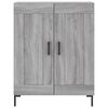 vidaXL Highboard Grey Sonoma 69.5x34x180 cm Engineered Wood