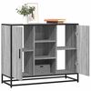 vidaXL Sideboard Grey Sonoma 92x35x76 cm Engineered Wood