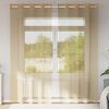 vidaXL Voile Curtains with Grommets 2 pcs Sand