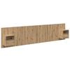 vidaXL Headboard With Cabinet 3 pcs Artisan Oak Engineered Wood