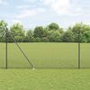 vidaXL Fence Post Grey 25 x 1.5 m (12 x 12 mm mesh) Steel