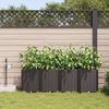 vidaXL Garden Planter 4 pcs Brown Steel
