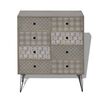 vidaXL Sideboard 8 Drawers Grey
