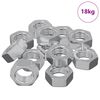 vidaXL Hex Nut 9000 pcs Silver Metal