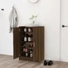 vidaXL Shoe Cabinet Brown Oak 60x35x92 cm Engineered Wood
