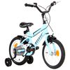 vidaXL Kids Bike 14 inch Black and Blue