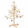 vidaXL Wooden Christmas Tree with Stand Natural 75 cm Solid pine wood