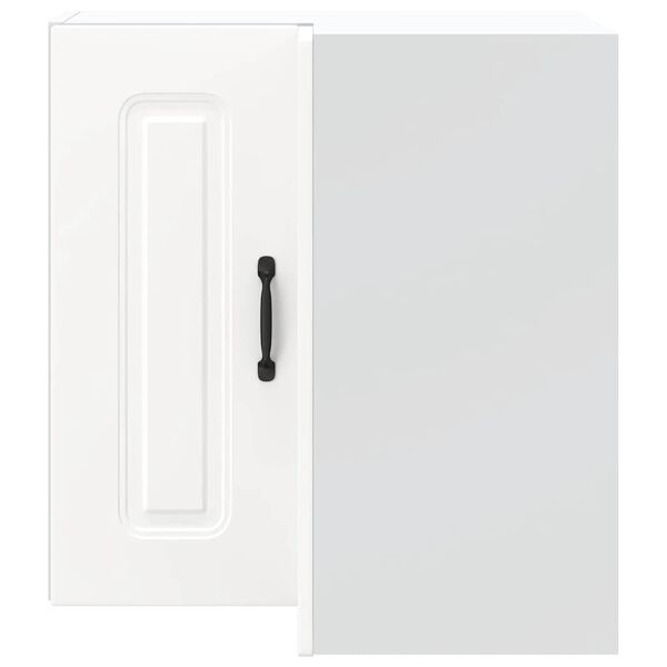 vidaXL Kitchen Wall Corner Cabinet Kalmar White Engineered Wood