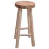 vidaXL Bar Chair | Brown | Solid Teak Wood | One Size | Durable | Bar Stool