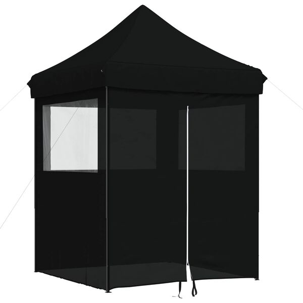 vidaXL Party Tent Folding Black 200 x 200 x 306 cm Oxford Fabric