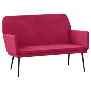 vidaXL Bench Wine Red 108x79x79 cm Velvet
