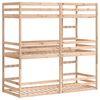 vidaXL Triple Bunk Bed without Mattress 90x190 cm Single Solid Wood Pine