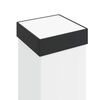 vidaXL Bollard Light with Outlet 50 cm Black IP44