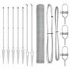 vidaXL Hexagonal Fence with Post 10 x 1.2 m Galvanised Steel Silver