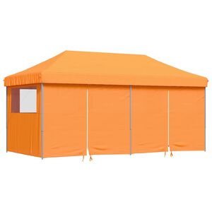 vidaXL Party Tent Orange with Blue Frame Oxford Fabric