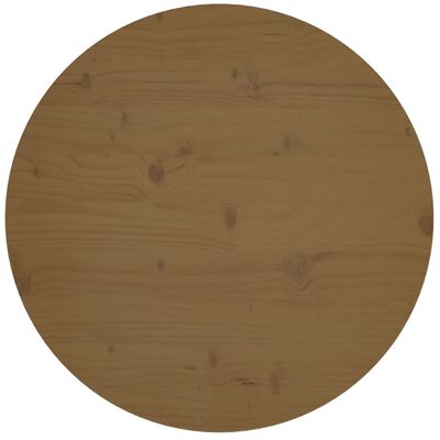 vidaXL Table Top Brown Ø60x2.5 cm Solid Wood Pine