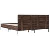 vidaXL Bed Frame without Mattress Brown Oak 140x190 cm