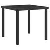 vidaXL Garden Dining Set 3 pcs Black Powder-Coated Steel