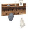 vidaXL Wall-Mounted Coat Rack with Shelf Old Wood 100 x 40 x 12 cm