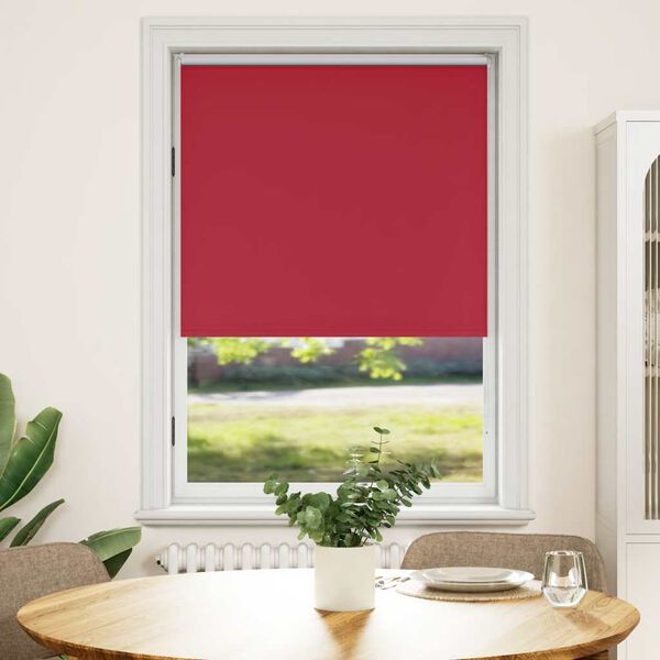 vidaXL Roller blind blackout 84.4x175 cm Fabric Width 80 cm red