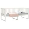 vidaXL Day Bed without Mattress White 100x200 cm Solid Wood Pine