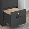 vidaXL File Cabinet Black 44 x 50 x 74.5 cm Cold-Rolled Steel