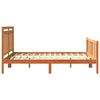 vidaXL Bed Frame 2 pcs Wax Brown 150 x 200 cm Solid Pine Wood