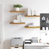 vidaXL Wall Shelf 4 pcs Beige 50 x 23.5 x 4 cm Engineered Wood