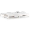 vidaXL Pull-out Day Bed without Mattress White 2x(90x190) cm