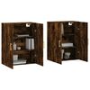 vidaXL Wall Mounted Cabinets 2 pcs Smoked Oak 69.5x34x90 cm