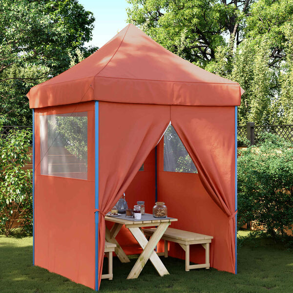 vidaXL Party Tent Folding Terracotta 200 x 200 x 306 cm Oxford Fabric