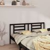 vidaXL Bed Headboard Black 206x4x100 cm Solid Pine Wood