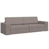 vidaXL Sofa Bed Taupe 245 x 78 x 77 cm Velvet