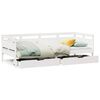 vidaXL Daybed with Drawers without Mattress White 90x190 cm Single Solid Wood