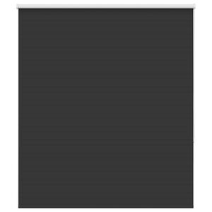 vidaXL Roller Blind Blackout Black 140x150 cm Fabric Width 136.6 cm Polyester