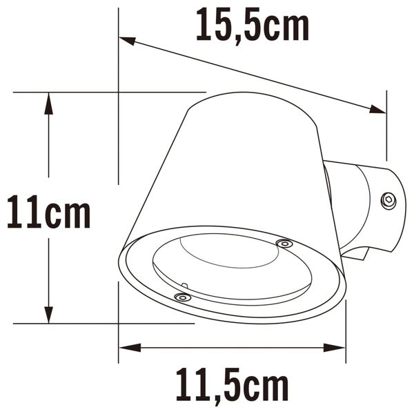 KONSTSMIDE Wall Light Trieste Galvanized