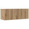 vidaXL 2 Piece Wall-mounted TV Cabinet Set Artisian Oak 80x30x30 cm